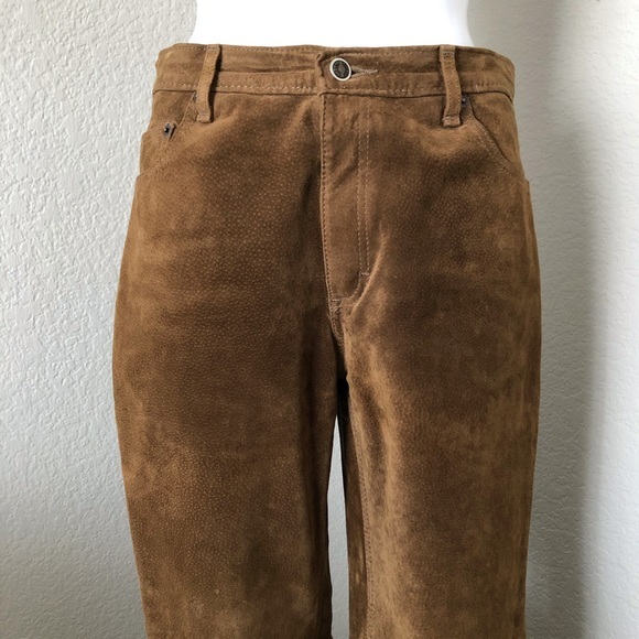 Brown Suede Pants